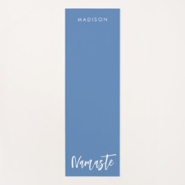 Moderne Namaste Naam Dusty Blue Yoga Mat
