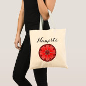 Moderne Namaste Red Mandala Tote Bag (Voorkant (product))