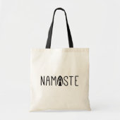 Moderne Namaste Yoga Groet Canvas tas (Voorkant)
