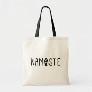 Moderne Namaste Yoga Groet Canvas tas