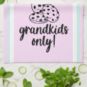 Moderne Nana Quote Pastel Gestreepte Keuken Handdo Theedoek (Gevouwen)