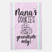Moderne Nana Quote Pastel Gestreepte Keuken Handdo Theedoek (Verticaal)