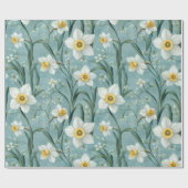 Moderne narcis schilderij inpakpapier rol (Vlak)