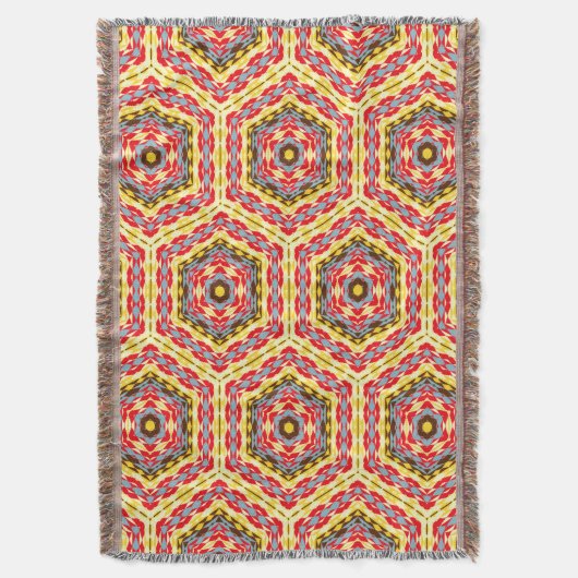 Moderne Native American 10 Throw Blanket Deken (Voorkant Verticaal)