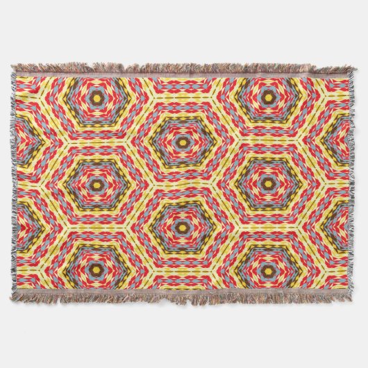 Moderne Native American 10 Throw Blanket Deken (Voorkant)