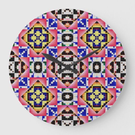Moderne Native American 11-klok Grote Klok (Voorkant)