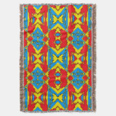 Moderne Native American 12 Throw Blanket Deken (Voorkant Verticaal)