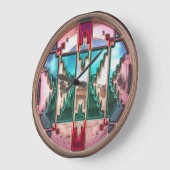 Moderne Native American 15 Wall Clocks Grote Klok (Hoek)