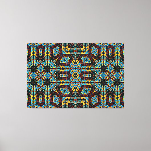 Moderne Native American 18 Verpakt Canvas Afdruk (Voorkant)