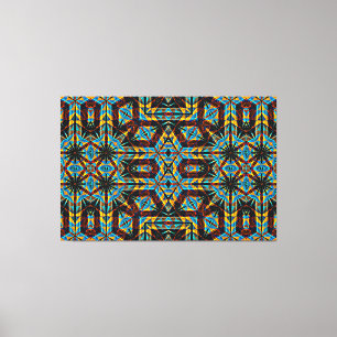 Moderne Native American 18 Verpakt Canvas Afdruk