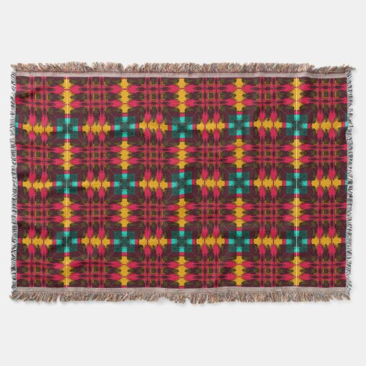 Moderne Native American 20 Throw Blanket Deken (Voorkant)