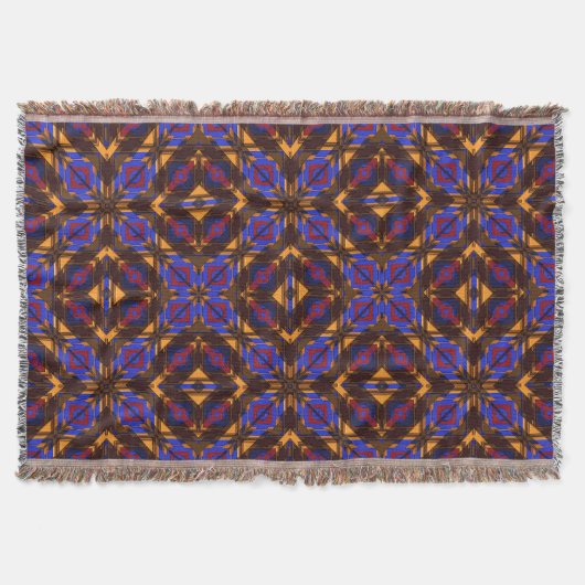 Moderne Native American 24 Throw Blanket Deken (Voorkant)
