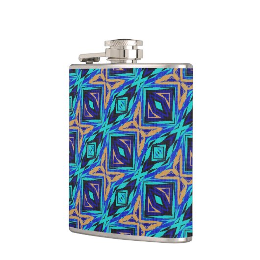 Moderne Native American 26 Wrapped Flask Heupfles (Links)