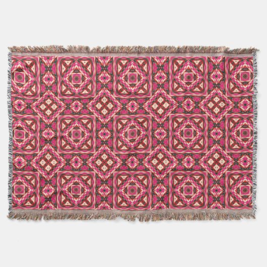 Moderne Native American 27 Throw Blanket Deken (Voorkant)