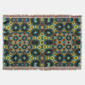 Moderne Native American 2 Throw Blanket Deken (Voorkant)