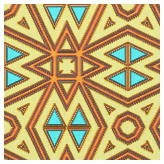 Moderne Native American 31 Custom Fabric Stof (Close Up)