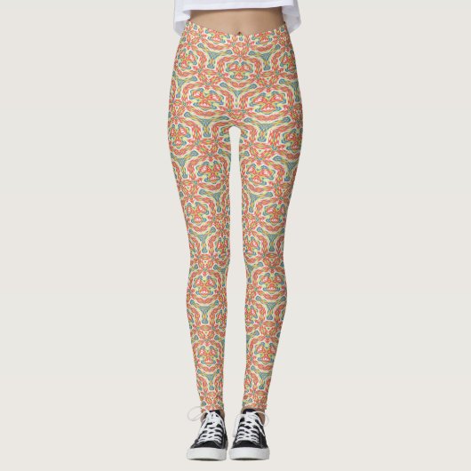 Moderne Native American 44A-B Opties Leggings (Voorkant)