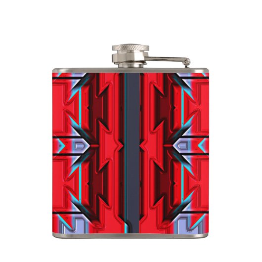 Moderne Native American 5 Wrapped Flask Heupfles (Achterkant)