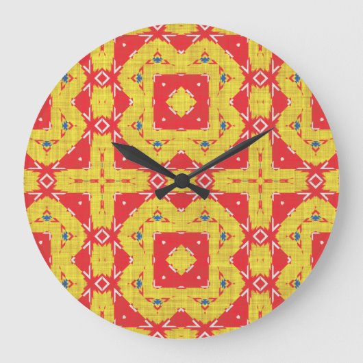 Moderne Native American 8 Clock Grote Klok (Voorkant)