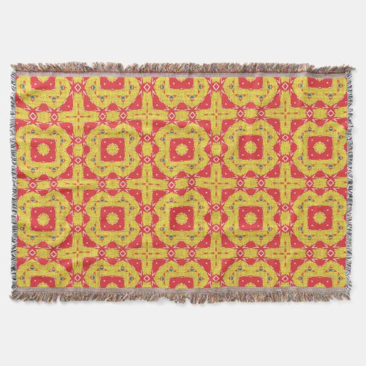 Moderne Native American 8 Throw Blanket Deken (Voorkant)