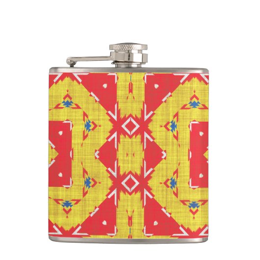 Moderne Native American 8 Wrapped Flask Heupfles (Voorkant)
