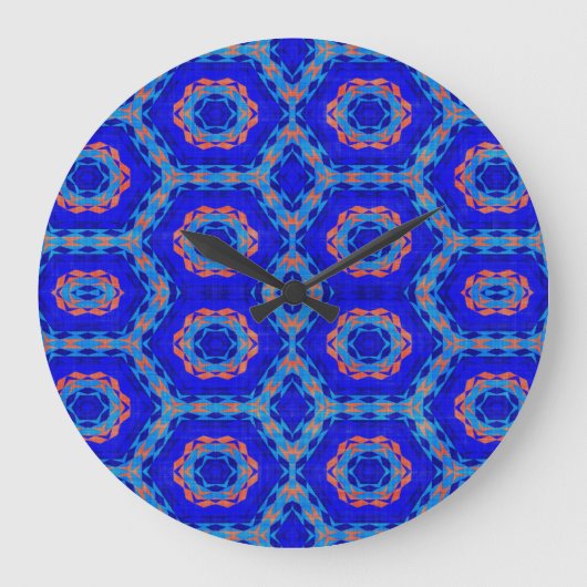 Moderne Native American 9 Clock Grote Klok (Voorkant)