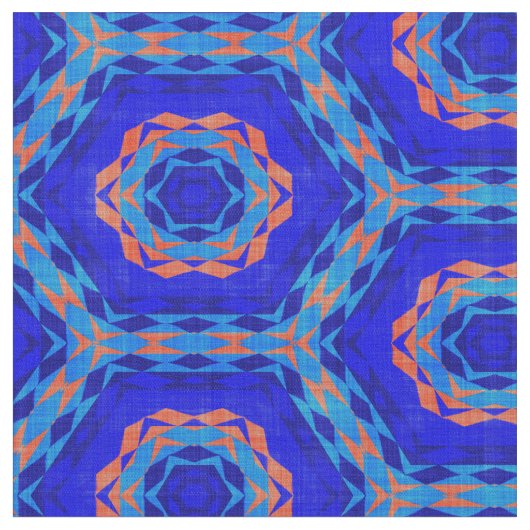 Moderne Native American 9 Custom Fabric Stof (Close Up)