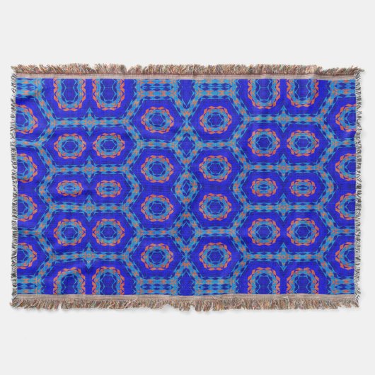 Moderne Native American 9 Throw Blanket Deken (Voorkant)