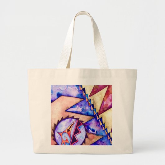 Moderne Native American Basket Design Canvas tas (Voorkant)