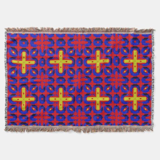 Moderne Native American Blanket met 30 projectiele Deken (Voorkant)