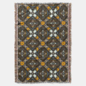 Moderne Native American Blanket met 3-Throw Deken (Voorkant Verticaal)