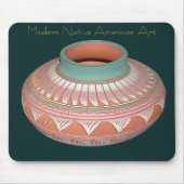 Moderne Native American Pottery Mousepad Muismat (Voorkant)