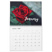 Moderne natuur bloemen / aangepaste fotokalender kalender (Jan 2027)