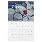 Moderne natuur bloemen / aangepaste fotokalender kalender (Feb 2027)