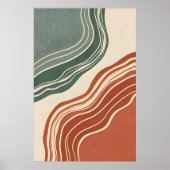 Moderne Natuur geïnspireerde inrichting Poster (Voorkant)