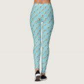 Moderne Natuur-geïnspireerde vogelpatroon Leggings (Achterkant)