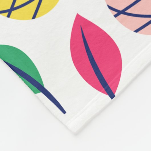 Moderne Natuur grafische kunst Fleece Deken (Hoek)