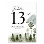 Moderne Natuur groen bos | Waterverf bomen Kaart (Achterkant)