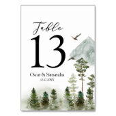 Moderne Natuur groen bos | Waterverf bomen Kaart (Voorkant)