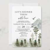 Moderne Natuur groen bos | Waterverf bomen Kaart (Voorkant)