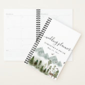 Moderne Natuur groen bos | Waterverf bomen Planner (Display)