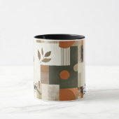 Moderne Natuur-Inspiratie - Aangepaste Aardse Abst Mok (Midden)