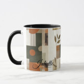 Moderne Natuur-Inspiratie - Aangepaste Aardse Abst Mok (Links)