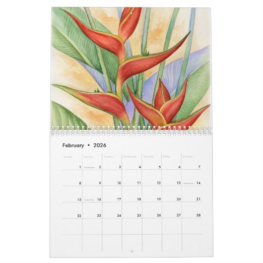 Moderne Natuur landschap — Muur 2021 Kalender (Feb 2026)