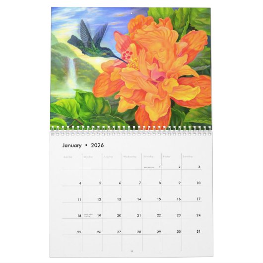 Moderne Natuur landschap — Muur 2021 Kalender (Jan 2026)