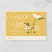 Moderne Natuur thema Wildflower Baby in Bloom Informatiekaartje (Voorkant)