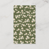 Moderne Natuur thema Wildflower Baby in Bloom Informatiekaartje (Achterkant)