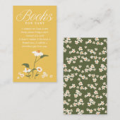 Moderne Natuur thema Wildflower Baby in Bloom Informatiekaartje (Voorkant / Achterkant)