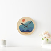 Moderne Natuur wand Ronde Klok (Huis)