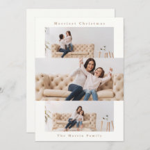 Moderne natuurlijke en cream collage met drie foto